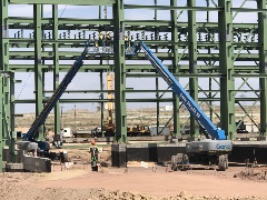 4_Genie Equipment assisting in Steel Work